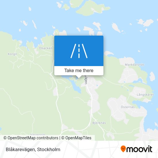 Blåkarevägen map