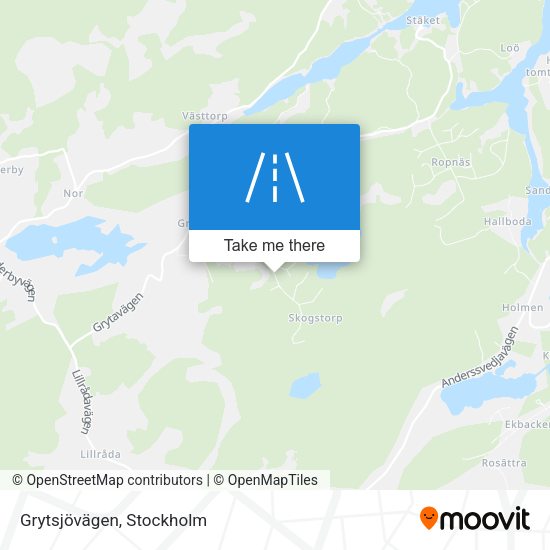 Grytsjövägen map