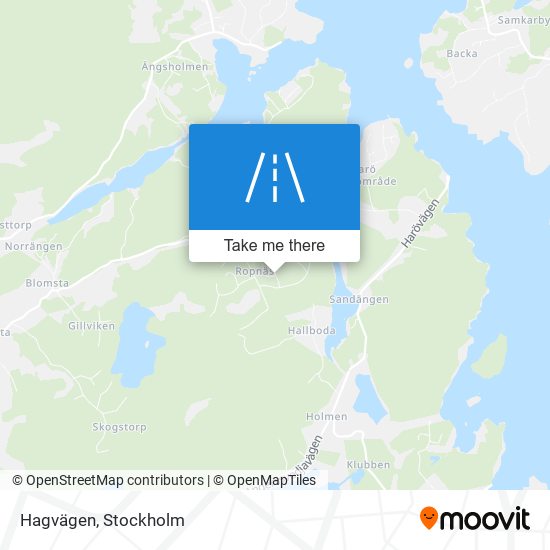 Hagvägen map