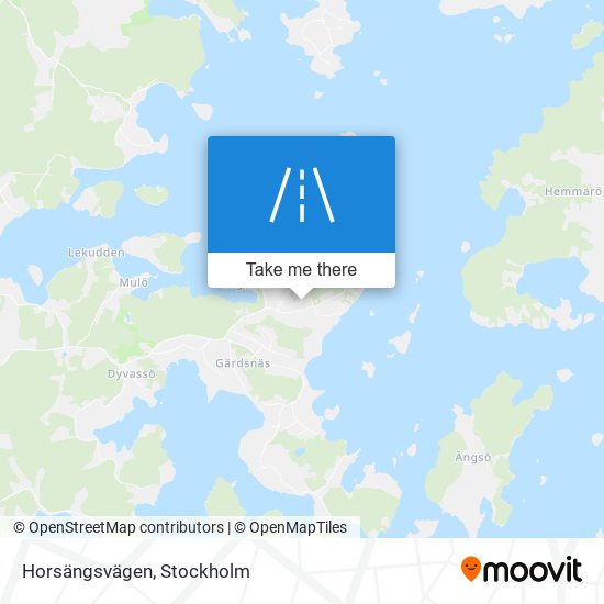 Horsängsvägen map