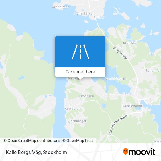 Kalle Bergs Väg map