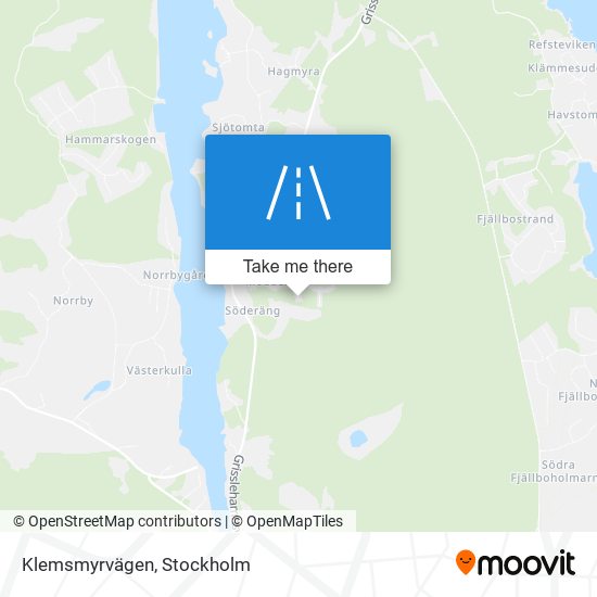 Klemsmyrvägen map