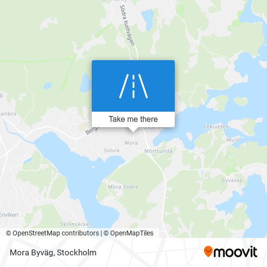 Mora Byväg map