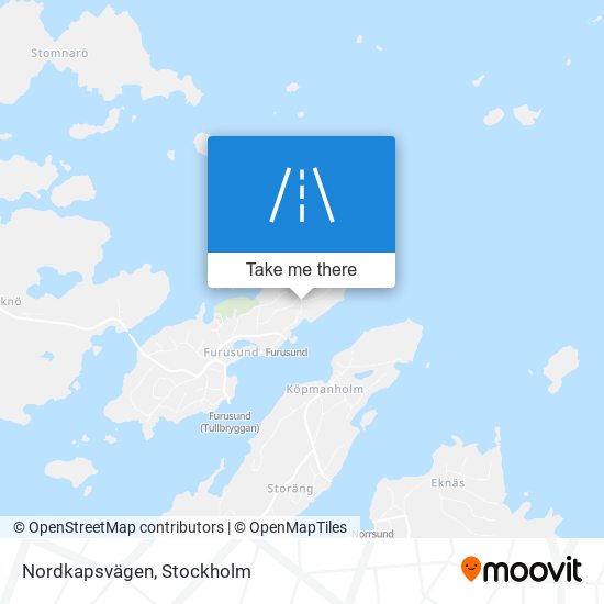 Nordkapsvägen map