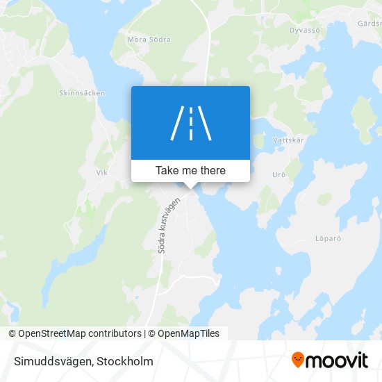 Simuddsvägen map