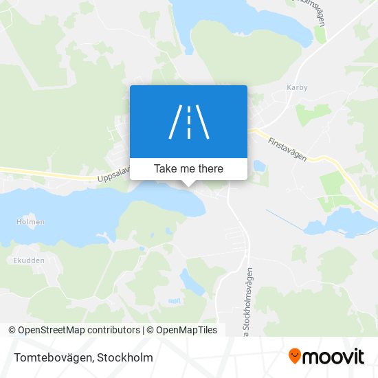 Tomtebovägen map