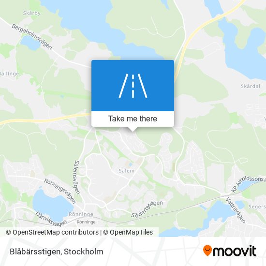 Blåbärsstigen map