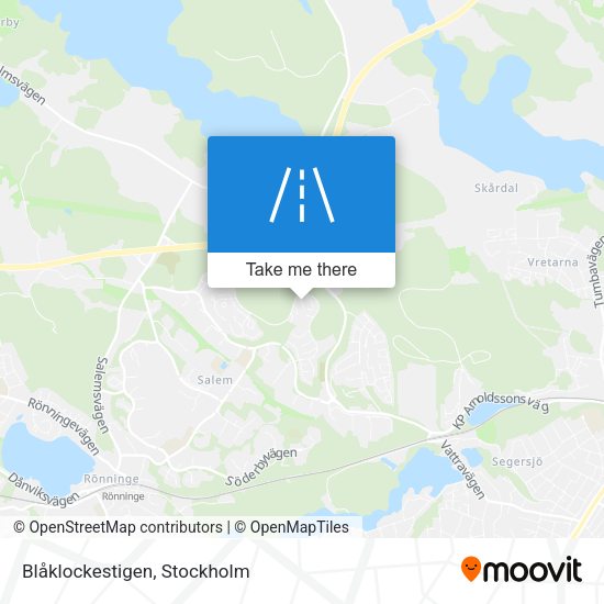 Blåklockestigen map