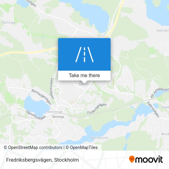 Fredriksbergsvägen map