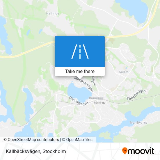 Källbäcksvägen map