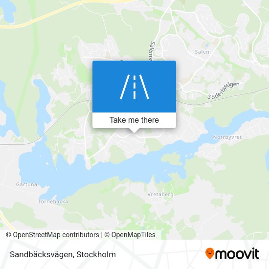 Sandbäcksvägen map