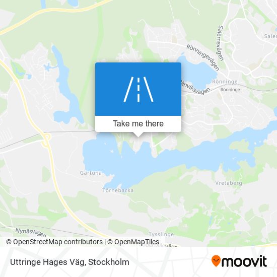 Uttringe Hages Väg map