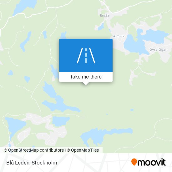 Blå Leden map