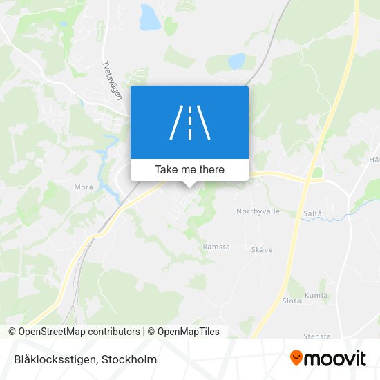 Blåklocksstigen map