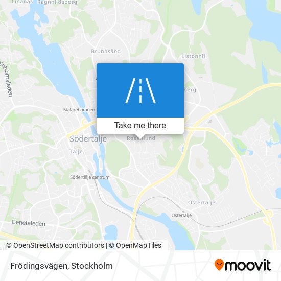 Frödingsvägen map