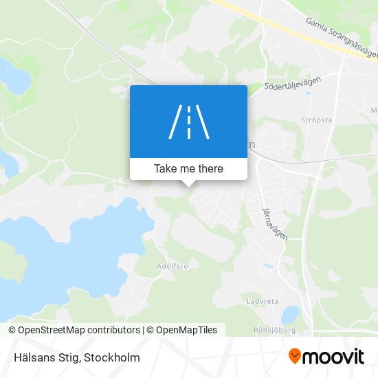 Hälsans Stig map