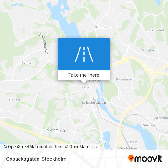 Oxbacksgatan map