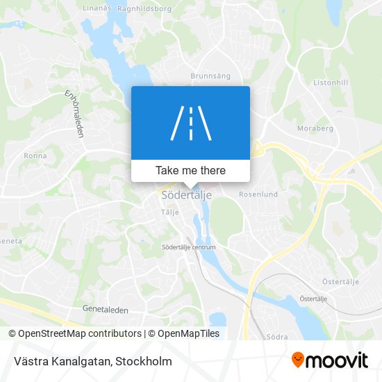 Västra Kanalgatan map