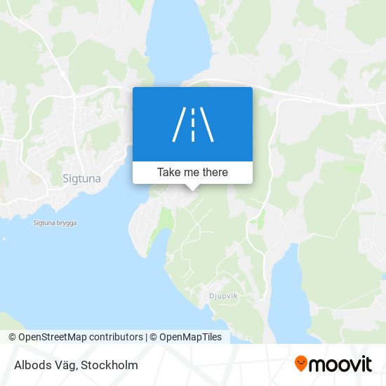 Albods Väg map