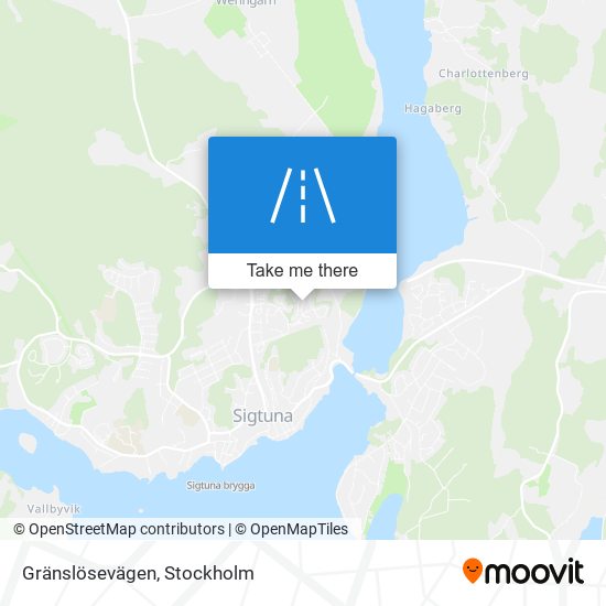 Gränslösevägen map