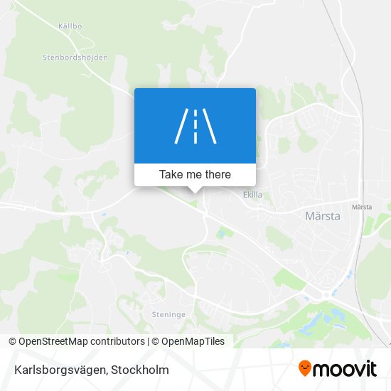 Karlsborgsvägen map