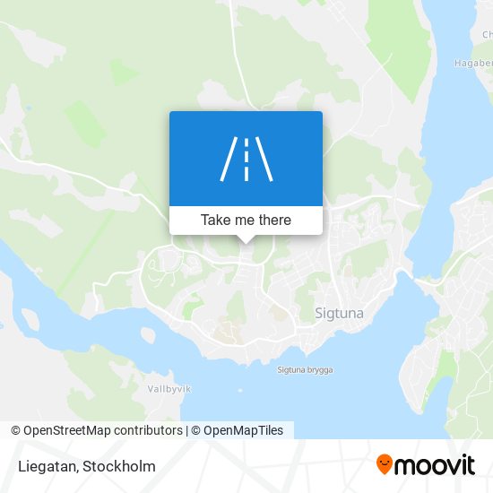 Liegatan map