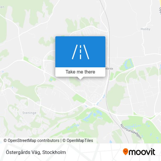 Östergårds Väg map