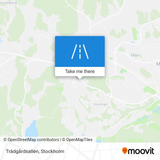 Trädgårdsallén map