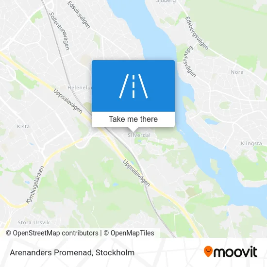 Arenanders Promenad map