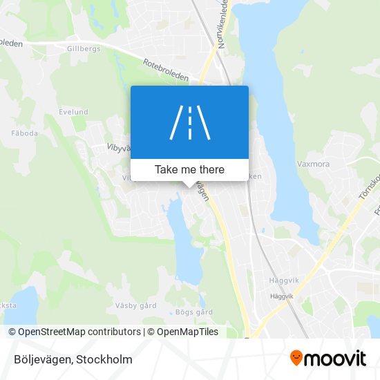 Böljevägen map