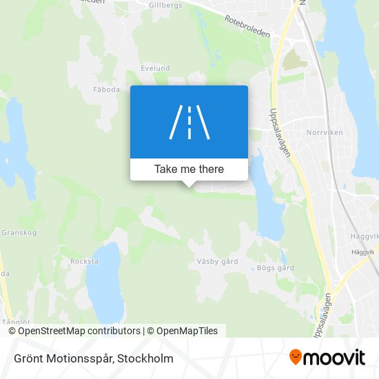 Grönt Motionsspår map