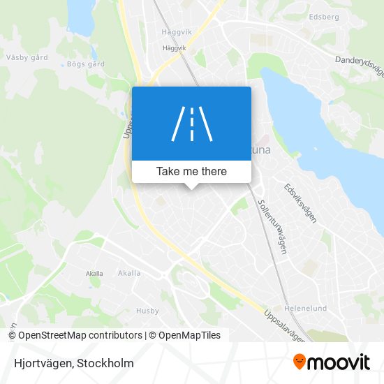 Hjortvägen map