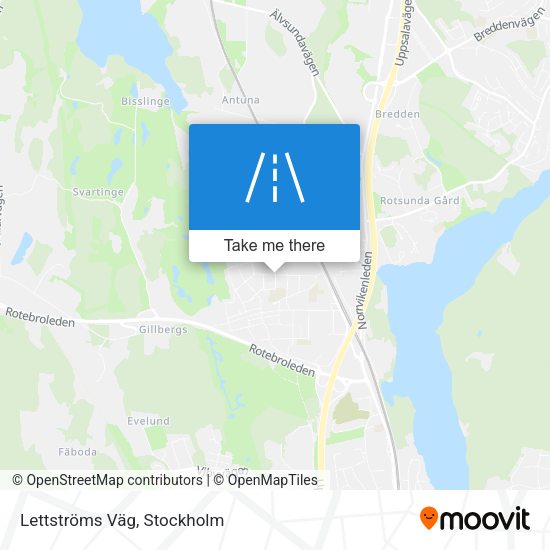 Lettströms Väg map