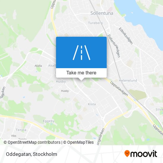 Oddegatan map