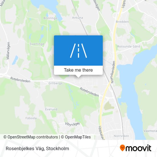 Rosenbjelkes Väg map