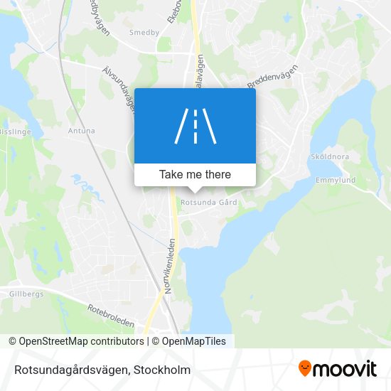 Rotsundagårdsvägen map