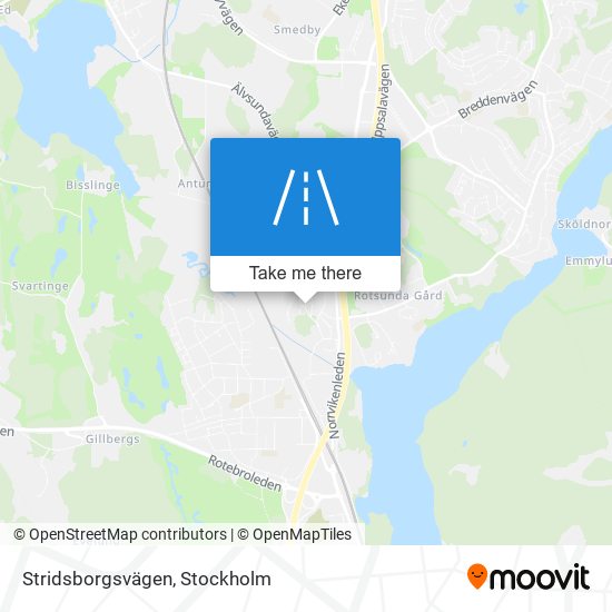 Stridsborgsvägen map