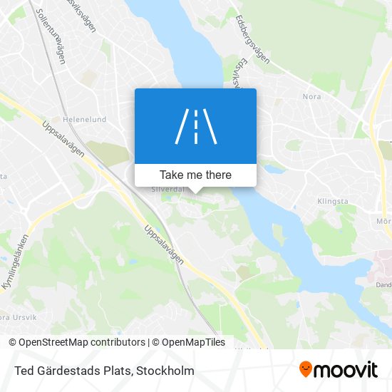 Ted Gärdestads Plats map