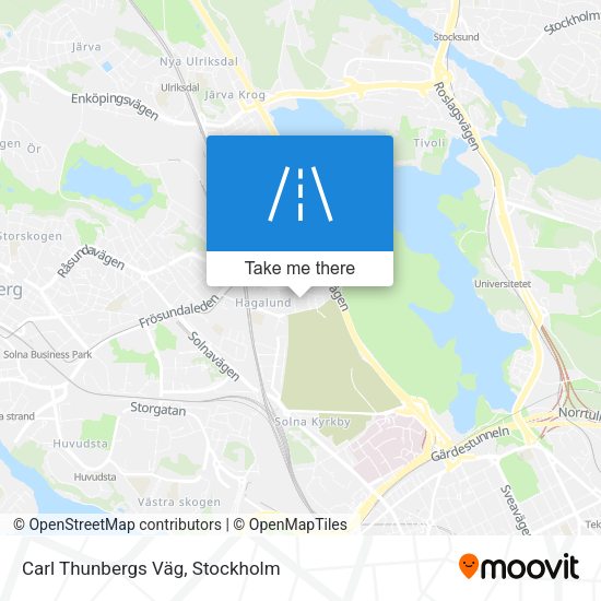 Carl Thunbergs Väg map