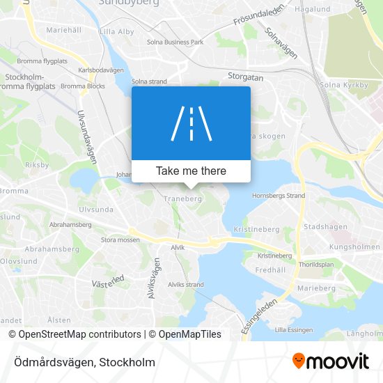 Ödmårdsvägen map