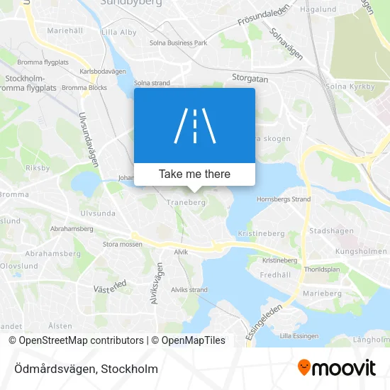 Ödmårdsvägen map