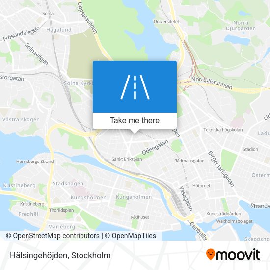 Hälsingehöjden map
