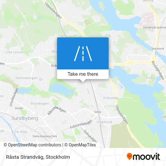 Råsta Strandväg map