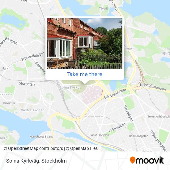 Solna Kyrkväg map