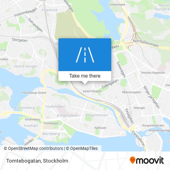 Tomtebogatan map