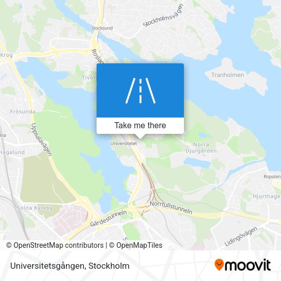 Universitetsgången map