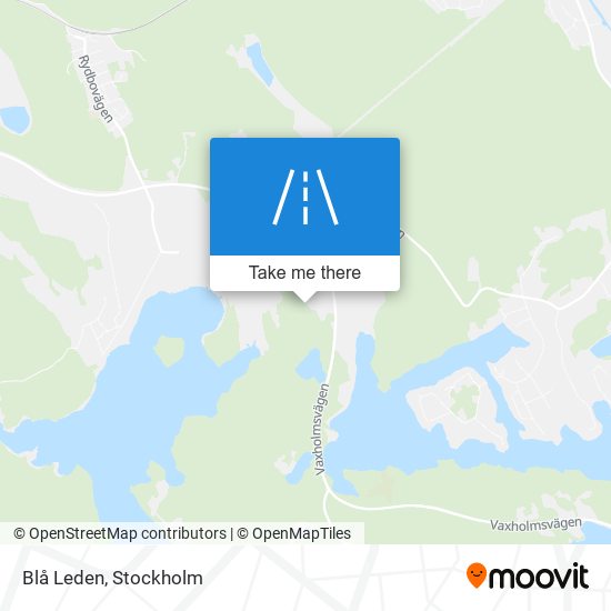 Blå Leden map