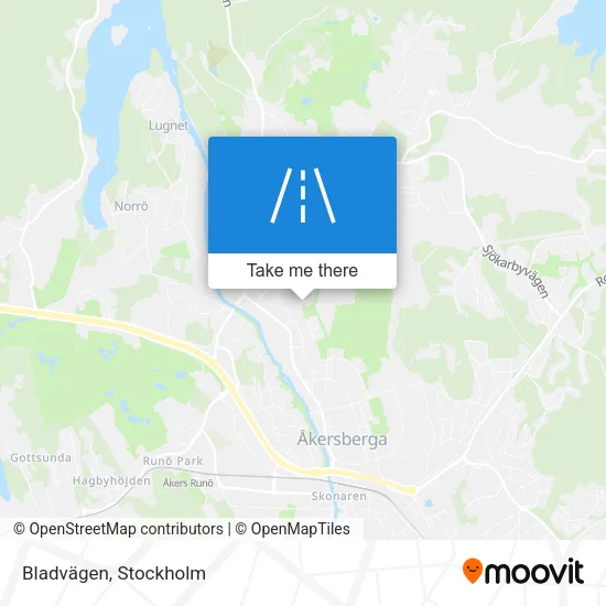 Bladvägen map
