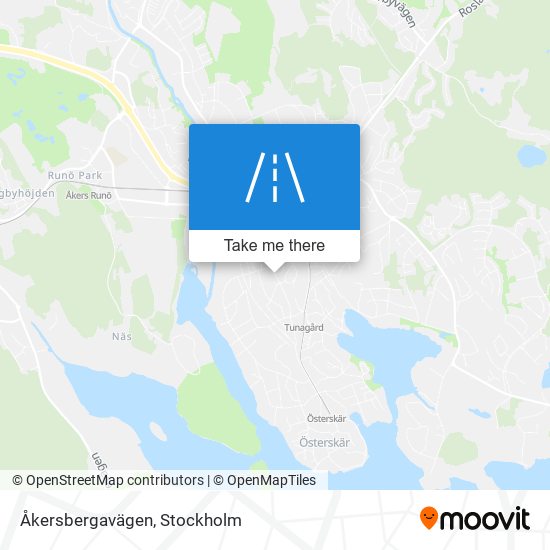 Åkersbergavägen map