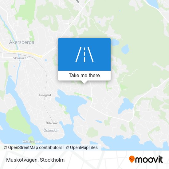 Muskötvägen map